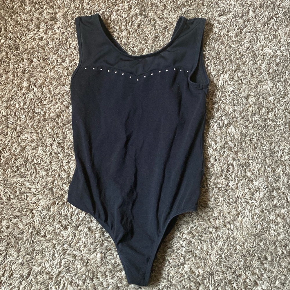 Basic black leotard size XL